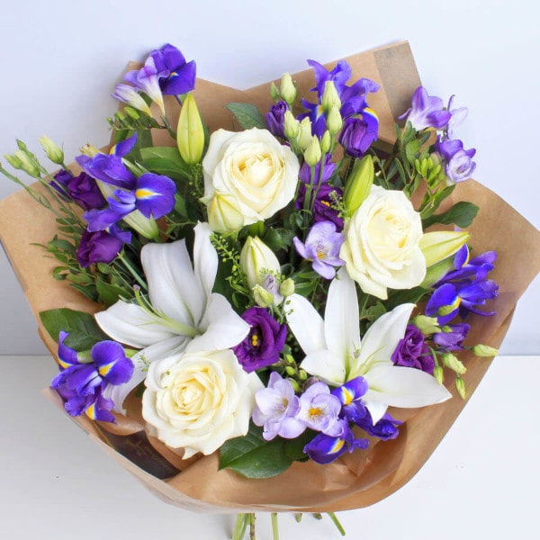 Violet Vibes wrap top view Violet Vibes wrap top view